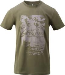 HELIKON Póló Adventure Is Out There - olive green (TS-AIO-CO-02) Méret: S/Regular