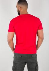 Alpha Industries Póló BASIC T Small Logo - speed red (188505/328) Méret: M/Regular