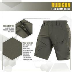 M-TAC Rövid nadrág Rubicon Flex - army olive (20070062) Méret: XL/Regular
