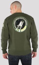 Alpha Industries Pulóver Space Shuttle Sweater - sötétzöld (178307/257) Méret: XXL/Regular