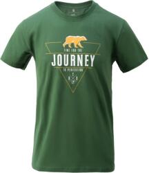 HELIKON Póló Journey to Perfection - monstera green (TS-JTP-CO-MG) Méret: XXL/Regular