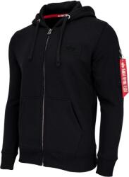 Alpha Industries Kapucnis pulóver Backprint Zip Hoodie - black (128342/03) Méret: L/Regular