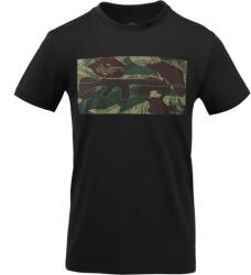 HELIKON Póló FN FAL - black / rhodesian camo (TS-FNF-CO-011K) Méret: XXL/Regular