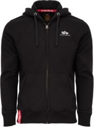 Alpha Industries Kapucnis pulóver Basic Zip - black (118342/03) Méret: S/Regular