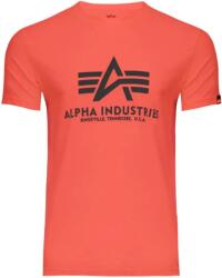 Alpha Industries Póló BASIC - ragyogó piros (100501/711) Méret: XL/Regular