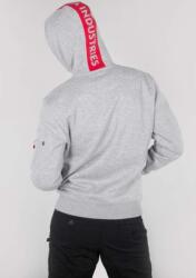 Alpha Industries Kapucnis pulóver Red Stripe Hoody - szürke (178314/17) Méret: S/Regular
