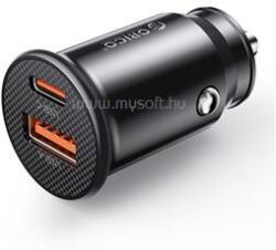 ORICO autós töltő - PM-30-1A1C-BK (Szivargyújtós, USB-C 30W+USB-A 27W, fekete) (ORICO-PM-30-1A1C-BK-EP) (ORICO-PM-30-1A1C-BK-EP)