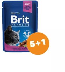 Brit Premium Cat alutasakos nedvestáp csirke/pulyka 6x100g