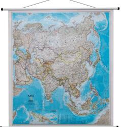 National Geographic Ázsia politikai falitérkép, National Geographic, 1: 13 812 000, méret 70x100cm, többszínű