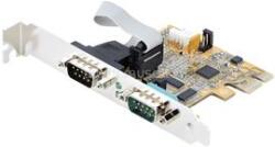 StarTech 2-Port PCI Express Serial Card, Dual Port PCIe to RS232 (DB9) Serial Card, 16C1050 UART, Standard or Low Profile Brackets (21050-PC-SERIAL-CARD) (21050-PC-SERIAL-CARD)