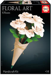 Educa 3D Floral Art - Fehér Rózsa csokor (20395) (20395)
