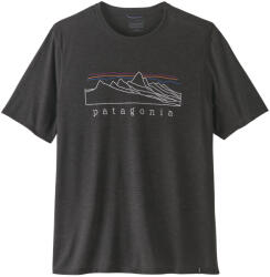 Patagonia Men's Capilene Cool Trail Shirt - Stratapeaks férfi póló XL / fekete