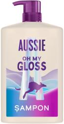 Aussie Oh My Gloss sampon, mélyen hidratálja a száraz és fénytelen hajat, ausztrál fehér eperrel, szulfátmentes, azonnal fényesebb hajért, vegán és állatkísérlet-mentes, 1000 ml