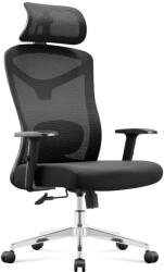 Mark Adler Ergonomikus irodai forgószék, deréktámasszal, 2D háttámla hálós anyaggal, fekete (MA-MANAGER-2-6-BLACK)