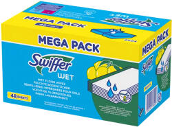 Swiffer Sweeper nedves padlótörlő kendő utántöltő Citrom 48db