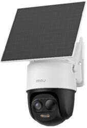 Dahua Camera supraveghere exterior WiFi dual band PT cu panou solar IMOU Cell PT 3C IPC-B7CP-5B0S1/FSP14, 5 MP, 2.8 mm, 2.4 - 5 GHz, detectie 25 m, sirena, acumulator 5000 mAh, microfon si difuzor, auto-tra