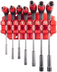 Milwaukee Set de chei tubulare Milwaukee, 7 piese, maner T cu suport ergonomic, 4932498704 (4932498704) Trusa unelte