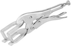Strend Pro Önzáró fogó, Strend Pro PWP743, ezüst, 250 mm, U alakú, lapos, állítócsavaros, kioldókarral, szénacél (TC229202)