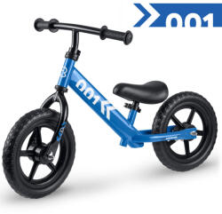 RicoKids Kétkerekű futóbicikli, Ricokids RK-607, kék, acél váz, EVA habkerekek 29 cm, állítható ülésmagasság 32-42 cm, csúszásmentes markolatok ütközőkkel, könnyű (TE760701) (TE760701)