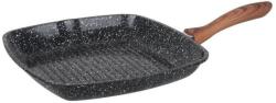 Voltz Tigaie grill Oliver Voltz OV54316C28, 28 x 4, 5 cm, Acoperire antiaderenta marmorata, Inductie, Negru melanj (OV54316C28)