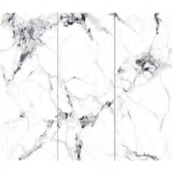  Falpanel, márvány mintás, végteleníthető, bambuszrost, 280x122 cm - Calacatta Noir (MR-65140)