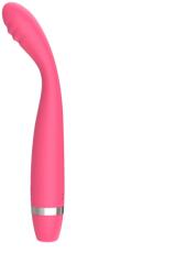Guilty Toys Vibrator Slim Punctul G, 10 Moduri Vibratii, Silicon, USB, Roz, 17.5 cm, Guilty Toys Vibrator