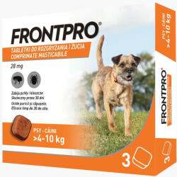 Boehringer Ingelheim Antiparazitar caini impotriva puricilor si a capuselor, sub forma de comprimat, FrontPro M 28 mg, pentru caini intre 4-10 kg, 1 comprimat