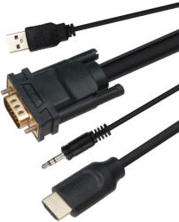 VCOM Кабел VCom VGA M / HDMI M - CG493A-1.8m (CG493A-1.8)