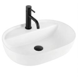 Rea Aura mosdótál 50.5x38.5 cm ovális mosdótálak fehér fényes REA-U7340 (REAU7340)