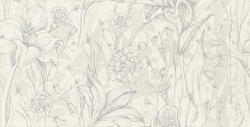 ARTE Dekorlap, Arte Melia White Flower 30, 8x60, 8 - mozaikkeramia
