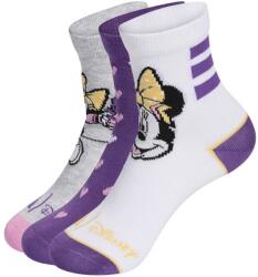 adidas Șosete pentru copii Disney Minnie Mouse Socks White/Active Purple/Light Grey Heather KXXL