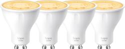 Tp-Link Tapo Set 4 becuri smart Wi-Fi, lumina calda 2700K ajustabila, 350 lm, GU10 - TP-Link Tapo TapoL610(4-pack) (TapoL610(4-pack))