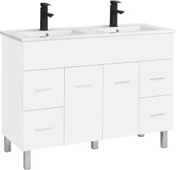 Leziter Neo 120 dulap de baie inferior cu chiuvetă alb-alb (NEO120AFF)