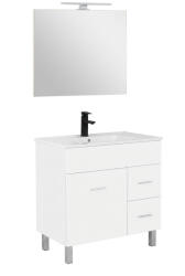 Leziter Neo Prime 80 mobilier de baie complet alb-alb (NEOPR80FF)