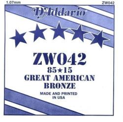 D'Addario ZW042 Különálló akusztikus gitárhúr (ZW042)