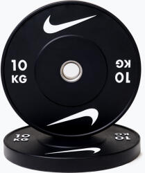 Nike Strength Bumper tárcsák Nike Strength Rubber Bumper Plates 10 kg black/white Súlytárcsa
