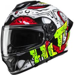 HJC Cască integrală pentru motocicletă HJC C71 Squeeze MC41 alb-galben-roșu (HJC185541)