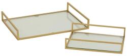J-Line set de tăvi pentru servire din sticlă 50 x 35 x 7 cm 99KK-SEUZZ1_18X (55751.) Tava