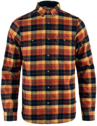 Fjällräven Singi Heavy Flannel Shirt Autumn Leaf-Dark Navy Férfi ing M