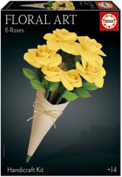 Educa 20422 - Sárga Rózsa csokor - Floral Art 3D puzzle (20422)