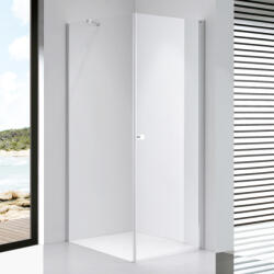 STUXI Bari 90x120 aszimmetrikus nyílóajtós zuhanykabin 6 mm vízlepergető biztonsági üveggel, króm (TL-6109-90-TL-6108-120)