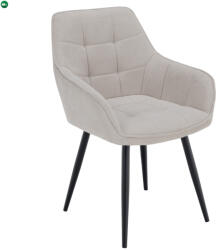  Design fotel, bézs/fekete, MARKEN