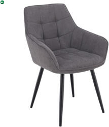  Design fotel, szürke/fekete, MARKEN