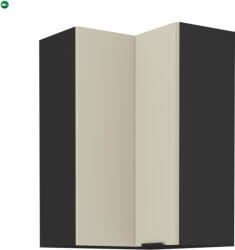  Felső sarokszekrény kasmír/fekete, ARAKA 60x60 GN-90 2F