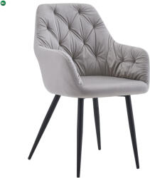  Design fotel, szürke Velvet szövet, VERIO NEW