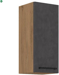  Felsőszekrény, szürke matt/tölgy lancelot, VEGA 30 G-72 1F