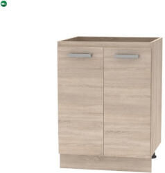  Alsószekrény 60 2DV, tölgy sonoma, NOVA PLUS NOPL-057-0S