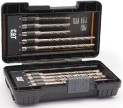 CAT DA03901 SDS-Plus kemény kőzetfúró készlet 10 részes, tungsten-karbid, betonhoz, kőhöz, téglához (DA03901)