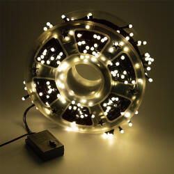  Minigömb Fényfüzér 8 fénymód 50m meleg fehér 320 LED kültéri/beltéri