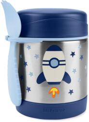 Skip Hop Spark Style rozsdamentes acél ételtároló termosz evőeszközzel 325ml Rakéta